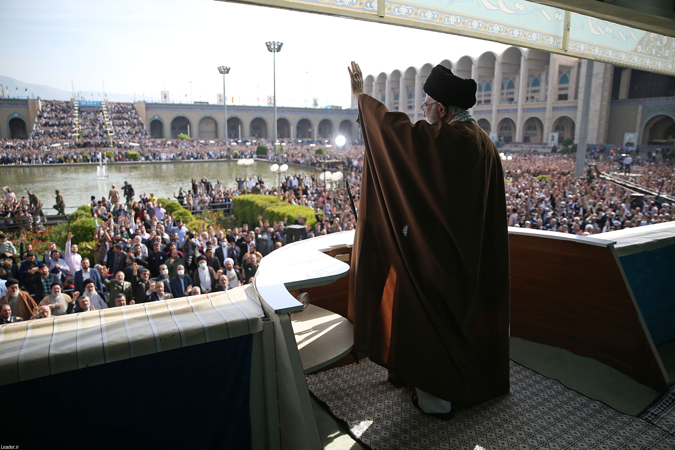 گزارش تصویری از برگزاری نماز عید فطر به امامت آیت الله خامنه‌ای در مصلی تهران