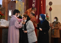 گزارش تصویری از برگزاری مراسم مذهبی میلاد مسیح (ع) در کلیسای تارگمانچاتس مقدس