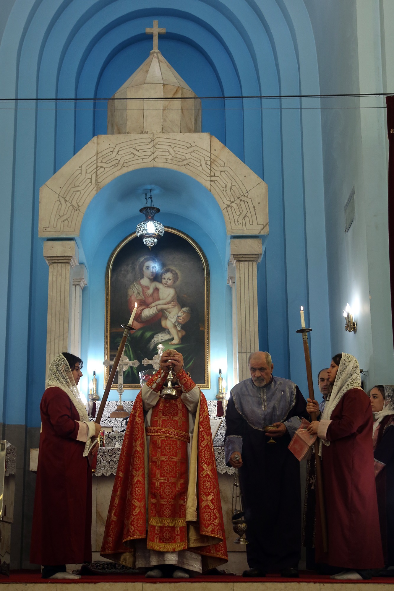 گزارش تصویری از مراسم تولد و غسل تعمید عیسی مسیح (ع) در کلیسا مقدس گریگور تهران - عکاس: فاطمه ( آزاده) حلوایی