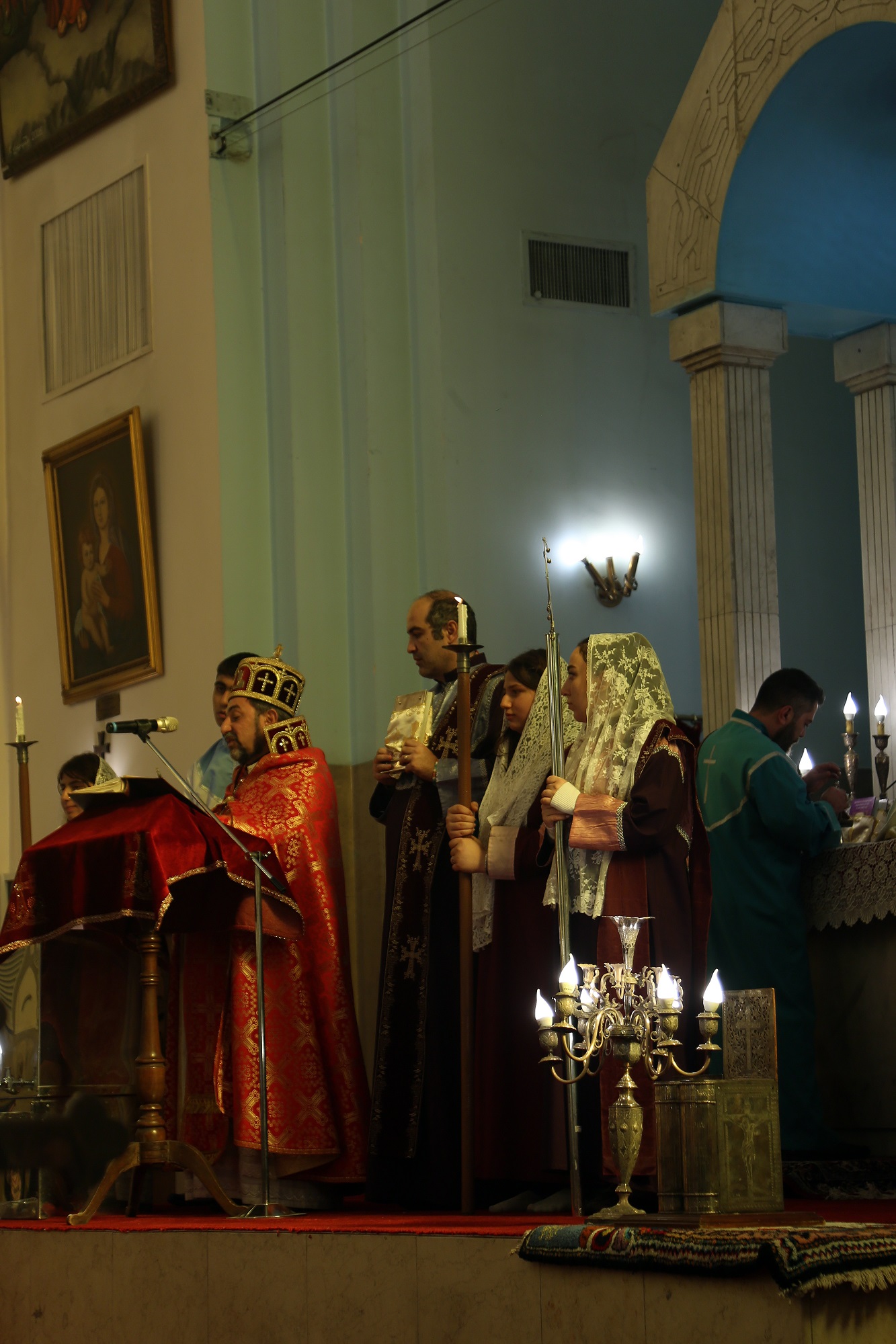 گزارش تصویری از مراسم تولد و غسل تعمید عیسی مسیح (ع) در کلیسا مقدس گریگور تهران - عکاس: فاطمه ( آزاده) حلوایی
