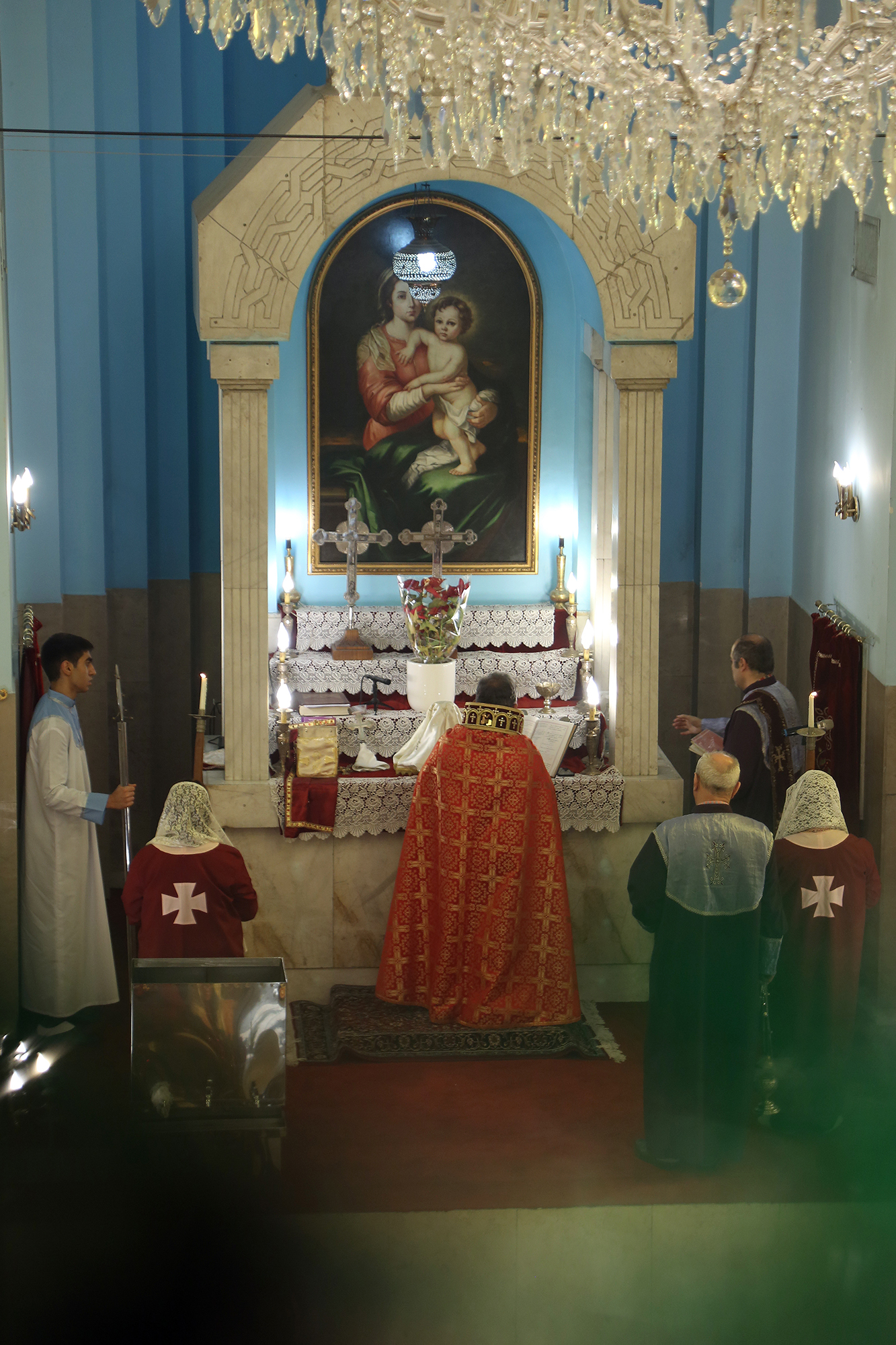 گزارش تصویری 2- از مراسم تولد،غسل تعمید عیسی مسیح (ع)  و حضور بابا نئول در کلیسا مقدس گریگور تهران - عکاس: فاطمه ( آزاده) حلوایی