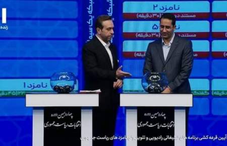 قرعه کشی برنامه‌های تبلیغاتی نامزدهای انتخابات در صداوسیما برگزار شد + جدول