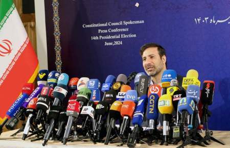 گزارش تصویری از برگزاری نشست خبری سخنگوی شورای نگهبان یک روز قبل از انتخابات ریاست جمهوری  <img src="/images/picture_icon.png" width="16" height="16" border="0" align="top">