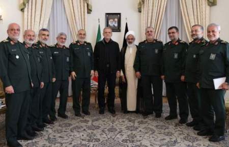 فرماندهان ارشد سپاه با رئیس جمهور منتخب دیدار کردند
