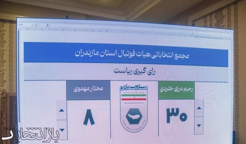 انتخاب خلردی بعنوان رئیس هیات فوتبال استان مازندران